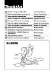 Makita BLS820 Instruction manual