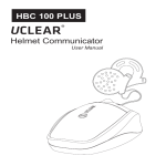Uclear HBC 100 User manual