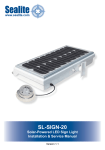 Sealite SL-SIGN-20 Service manual
