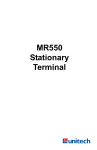 Unitech MR550 User`s manual