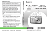 Canon Sure Shot 76 Zoom Date User guide