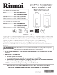 Rinnai RLX94i Technical data