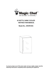 Magic Chef MCWC45A Instruction manual