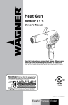 WAGNER HT775 Owner`s manual