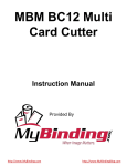 MBM BC-10 Instruction manual