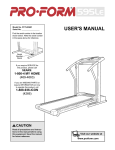 ProForm PCTL53691 User`s manual