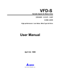 Delta Electronics AC Motor Drive VFD007S23A User manual