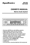 Audiovox MCD10 Owner`s manual