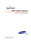 Samsung Spinpiont HM060HC Product manual