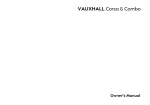 Vauxhall Corsa Owner`s manual