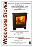 Woodwarm Stoves Firebright Inset Operating instructions
