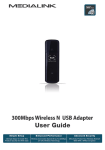 Medialink MWN-USB300N User guide