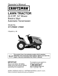 Craftsman 917.276860 Operator`s manual