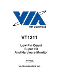 VIA Technologies EPIA-TC Product specifications