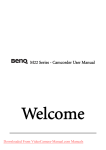 BenQ M22 Series User manual