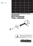 Shindaiwa M242 Operator`s manual