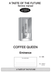 Coffee Queen Eminence Service manual