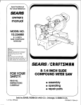 Craftsman 113.234880 Owner`s manual
