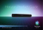 Samsung Horizon HD Recorder Product guide