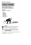 Craftsman 358.351810 Operator`s manual