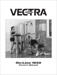 Vectra Fitness On-Line 1650 Owner`s manual