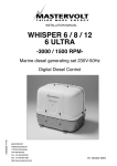 Mastervolt WISPER 8ULTRA 1500 RPM Installation manual