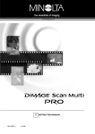 Minolta DIMAGE SCAN SPEED Instruction manual