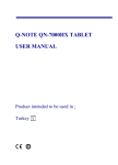 Q-NOTE QN-7000HX User manual