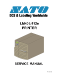 SATO LM408-LM412e Service manual