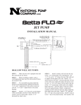 Wayne Jet Pump Water Systems Shallow Well Installation manual