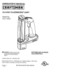 Craftsman 315.114073 Operator`s manual