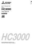 Mitsubishi HC3000 User manual