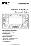 PYLE Audio PLCDCS330MP Owner`s manual