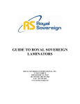 Royal Sovereign International RSC-1400H Owner`s manual