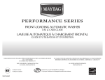 Maytag MHWE900VW - Performance Series Front Load Steam Washer Use & care guide