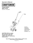 Craftsman 316.292650 Operator`s manual