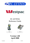PC-EFTPOS Reference Guide Version 1.08 April 2008
