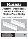 Rinnai EPH22MW Installation manual