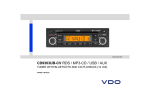 VDO CD9303UB-CV Owner`s manual