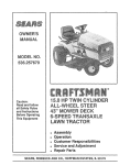Craftsman 536.257670 Owner`s manual