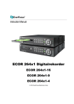 EverFocus ECOR 264x1-4 Instruction manual
