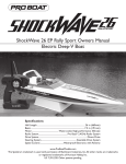 ProBoat Shockwave 26 Specifications