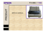 Epson C82310/11 (Parallel I/F) Service manual