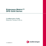Enterasys Enterasys Matrix DFE-Gold Series Specifications