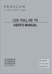 ProScan 47LC55S240V87 User`s manual