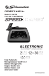 Schumacher Electric SC-10030A Owner`s manual