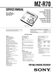 Boss Audio Systems CLR-70 Service manual