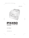 Primera PX450 User`s manual