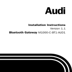 Audi M1000-C-BT1-AUD1 Repair manual