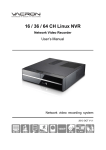 Vacron 36 CH Linux NVR User`s manual